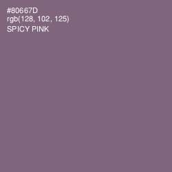 #80667D - Spicy Pink Color Image